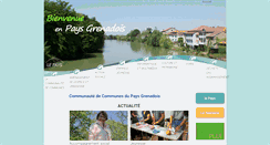 Desktop Screenshot of cc-paysgrenadois.fr