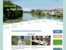 Tablet Screenshot of cc-paysgrenadois.fr